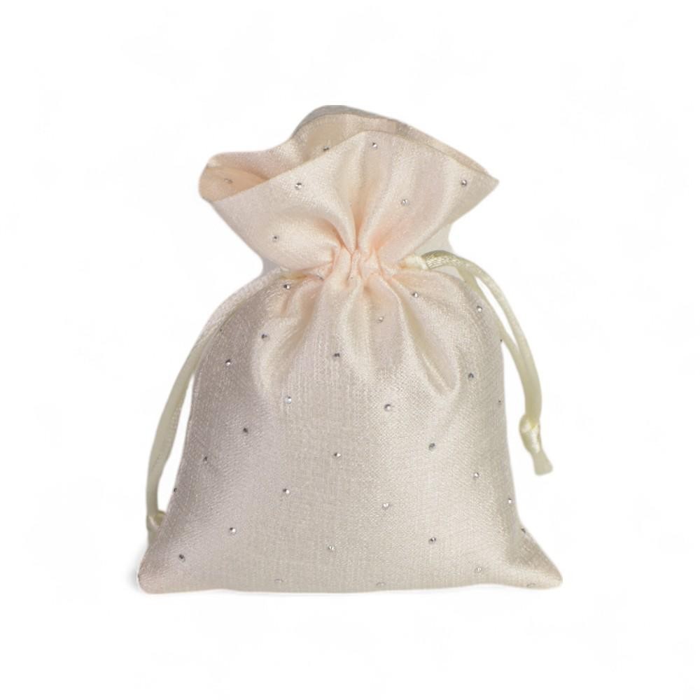 SACCHETTO PANNA MD STRASS 10X14CM